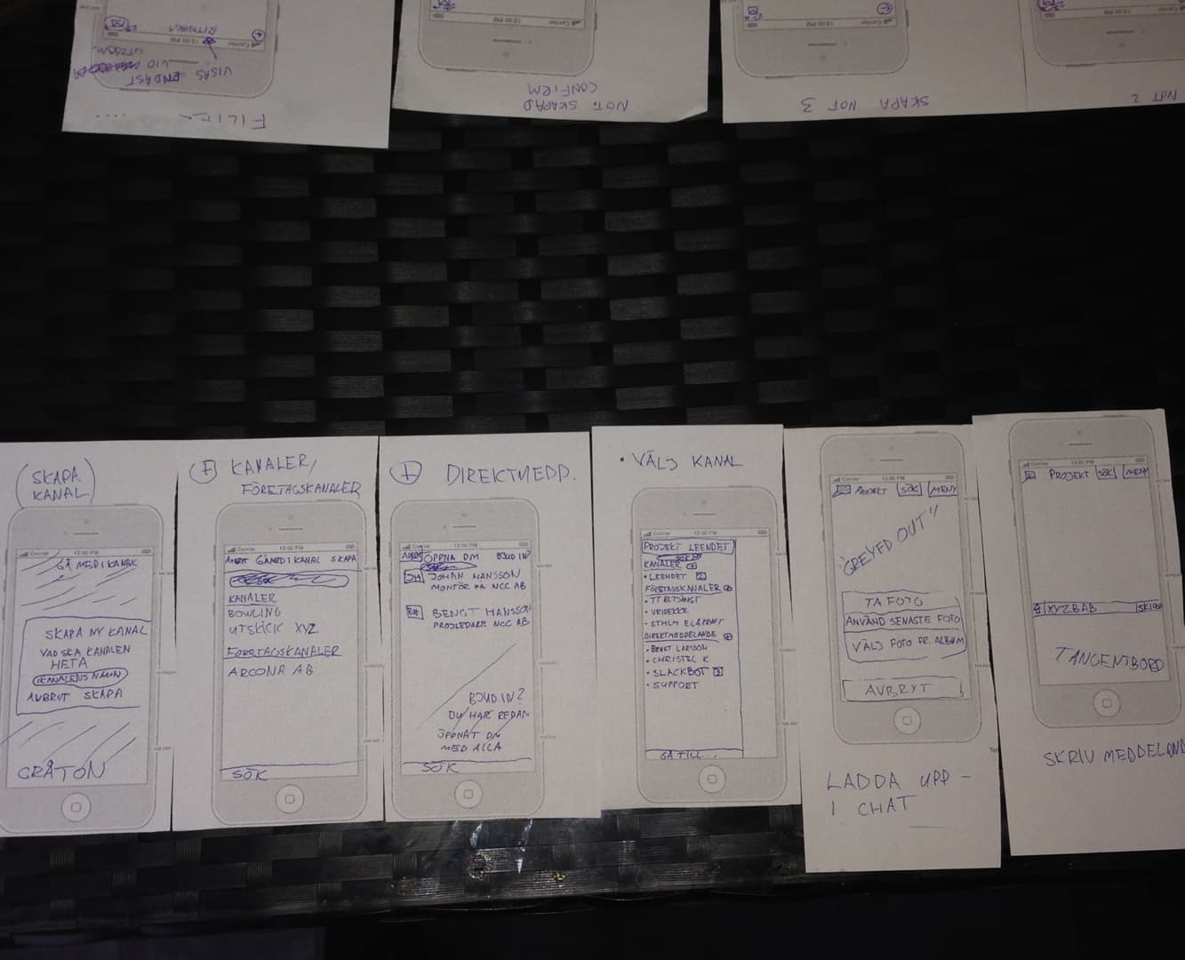 iPhone feature sketch exploration